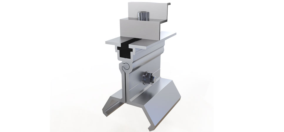 Cap Roof Panel Solar Mounting Apparatus 